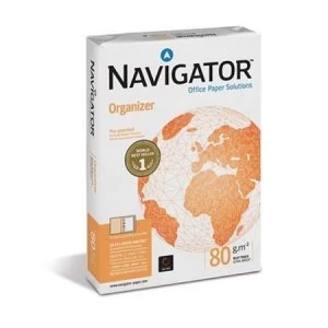 Navigator A4 Organizer Paper 80gsm Punched 4 Holes Pack of 500 Sheets