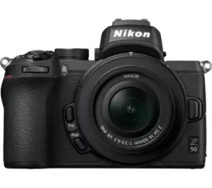 image of NIKON Z 50 Mirrorless Camera with NIKKOR Z 16-50 mm f/3.5-6.3 VR Lens - Black