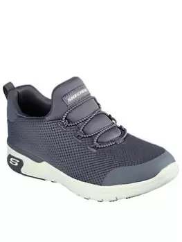 Image of Skechers Marsing Athletic Slip On Bungee Workwear Trainers - Charcoal, Size 3, Women