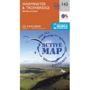 Image of Warminster and Trowbridge by Ordnance Survey (Sheet map/active map, folded, 2015)