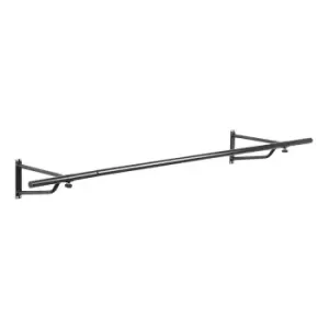 Image of Ricomex 6ft Wall Mounted Garment Rail In Black Powder Coating