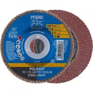 Image of PFERD 67748115 POLIFAN-serrated washer PFC115A 80PSF STEELOX Diameter 115mm 10 pc(s)