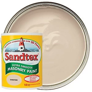 image of Sandtex Ultra Smooth Masonry Paint - Sandstone 5L