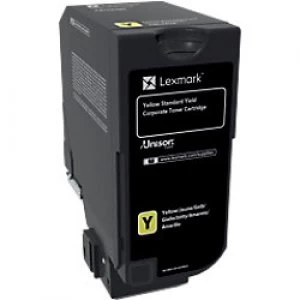 image of Lexmark 74C2SYE Yellow Laser Toner Ink Cartridge