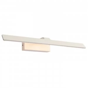 Image of 1 Light Picture Wall LightMatt White Paint, Clear Acrylic