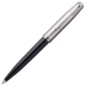 image of Parker 51 Black and Chrome Ballpoint Pen