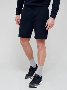 Image of BOSS Sewalk Jersey Shorts - Dark Blue , Dark Blue Size XL Men