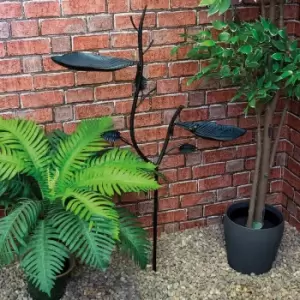 Image of St Helens Metal Bird Feeder - Branches And Leaves