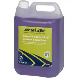 image of 33-102 Superior Bactericidal Cleaner and Sanitiser 5L - Andarta