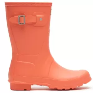 Image of Hunter Womens Original Short Wellington Boots Sun Cup Orange 5 (EU38)