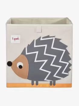 Image of 3 Sprouts Storage Box - Gray hedgehog