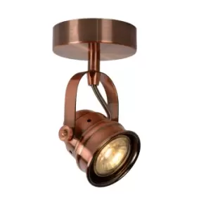 image of Cigal Cottage Ceiling Spotlight - Ø9cm - LED - GU10 - 1x5W 2700K - Copper