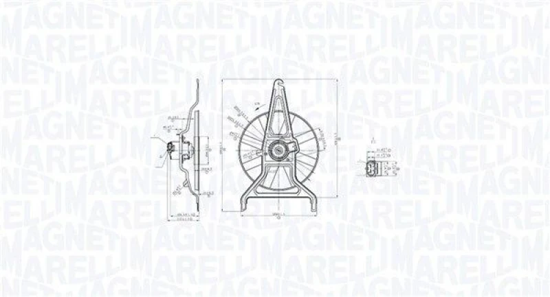 Image of MAGNETI MARELLI Fan, radiator MAGNETI MARELLI 069422867010
