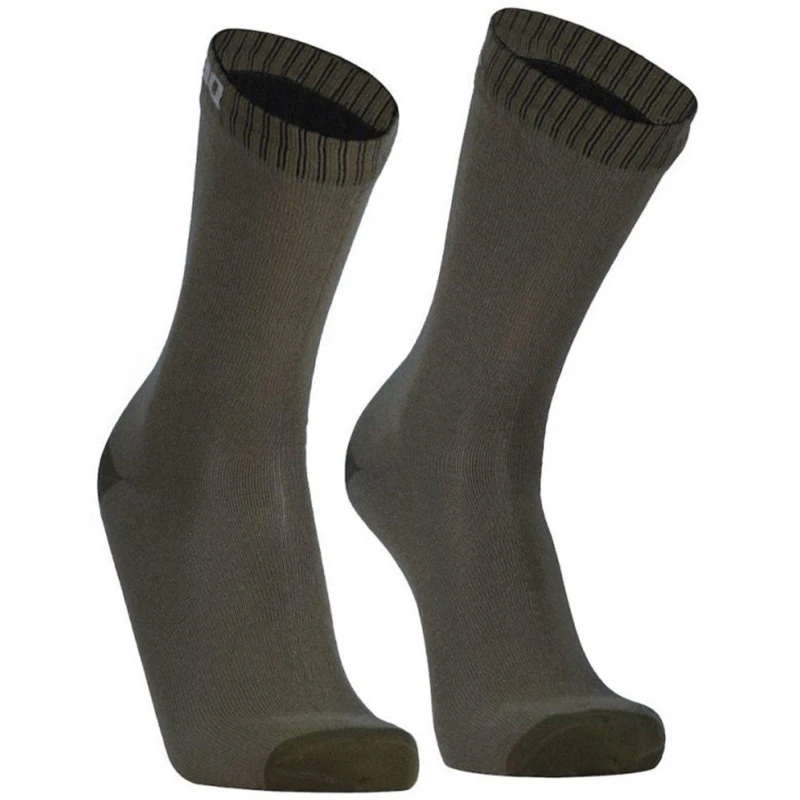 Image of DexShell Ultra Thin Crew Socks Olive Green unisex S