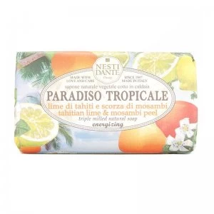 image of Nesti Dante Paradiso Tropicale Lime & Mosambi Peel Soap 250g