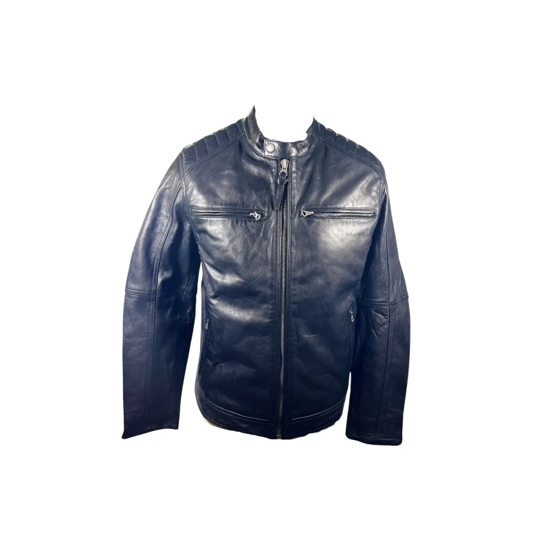 Image of Pepe Jeans Leather jacket Pepe Jeans Newmans 2 RO Noir Unisex L