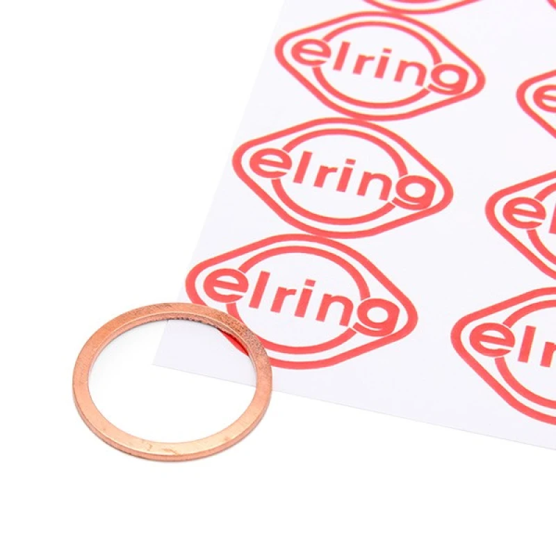 Image of ELRING 128.503 Oil Drain Plug Gasket Copper Copper Seal,oil drain plug (135)