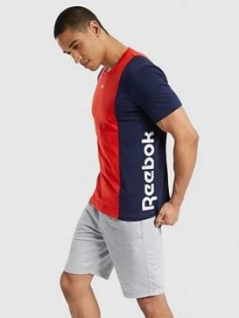 Image of Reebok Essentials Blocked T-Shirt - Red