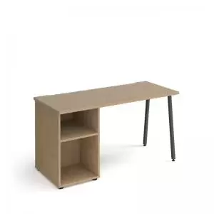 image of Sparta straight desk 1400mm x 600mm with A-frame leg and support