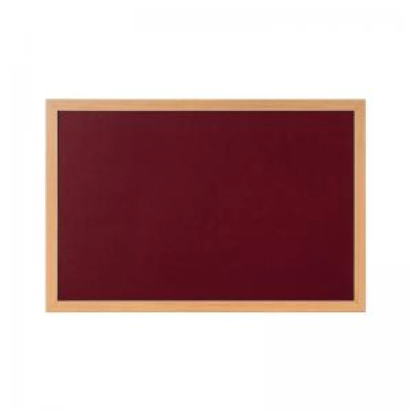 Image of Bi-Office Earth Prime Felt Noticeboard 1200x900mm Burgundy Oak MDF Frame FB1433233