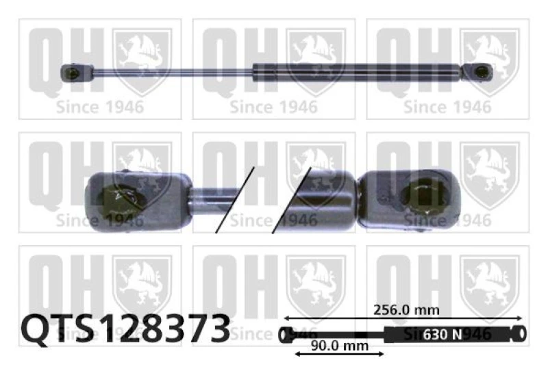 Image of QUINTON HAZELL Tailgate strut QUINTON HAZELL QTS128373