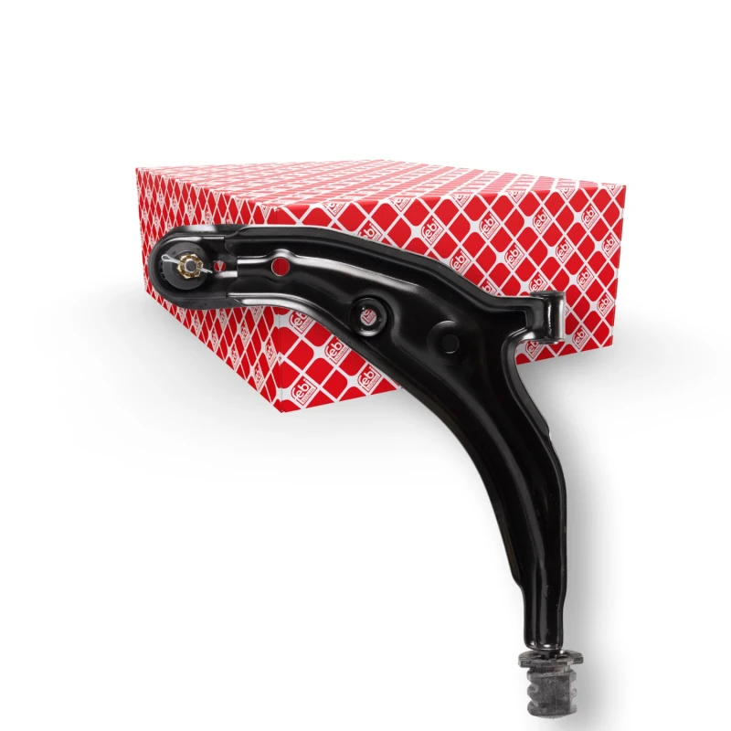 Image of FEBI BILSTEIN 14152 Suspension arm Control Arm, Sheet Steel, Lower, with ball joint, with crown nut and split pin Sheet Steel Track Control Arm (273)
