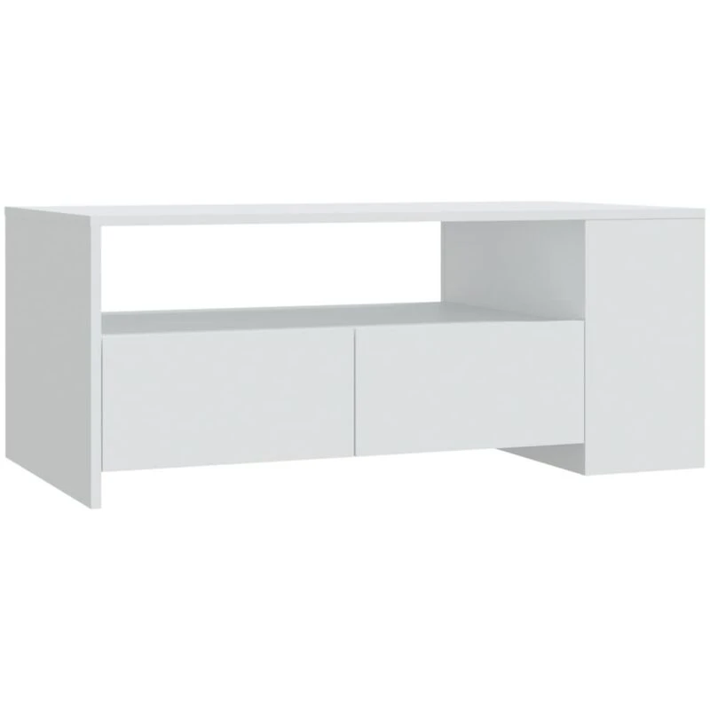 Image of VIDAXL Coffee Table White 102x55x42cm Engineered Wood Vidaxl 8720286963722
