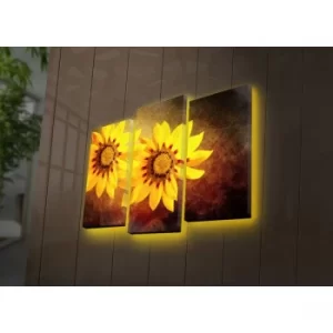 Image of 3PATDACT-7 Multicolor Decorative LED Lighted Canvas Painting (3 Pieces)