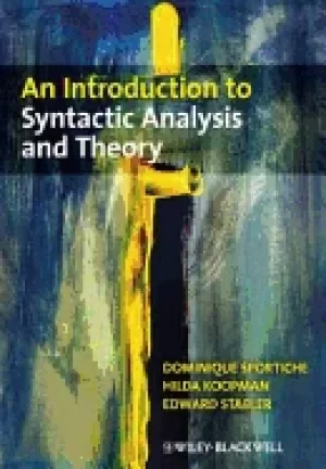 Image of introduction to syntactic analysis and theory
