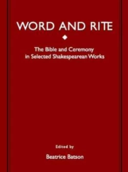 Image of Word and Rite by E. Beatrice Batson Hardback