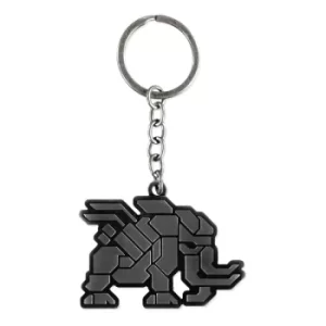 Image of Horizon Forbidden West Mammoth Metal Keychain