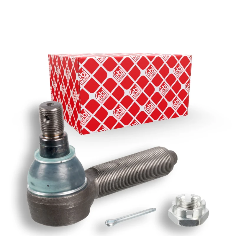 Image of FEBI BILSTEIN 15247 Track rod end OE Turbo NEW, Front Axle Right, with crown nut Tie Rod End (914)