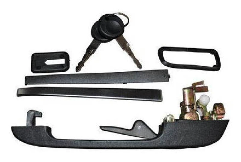 Image of JP GROUP 1187100480 Door Handle JP Right Front, black, with key Door Handle (1373)