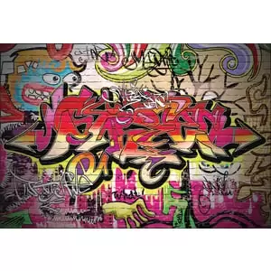 Image of Origin Murals City Graffiti Multi Wall Mural - 3.5 x 2.8m
