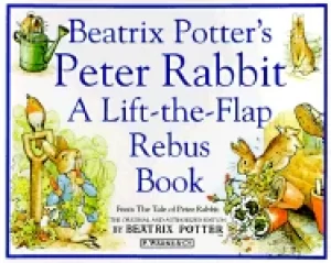 Image of beatrix potters peter rabbit rebus book a lift the flap rebus book