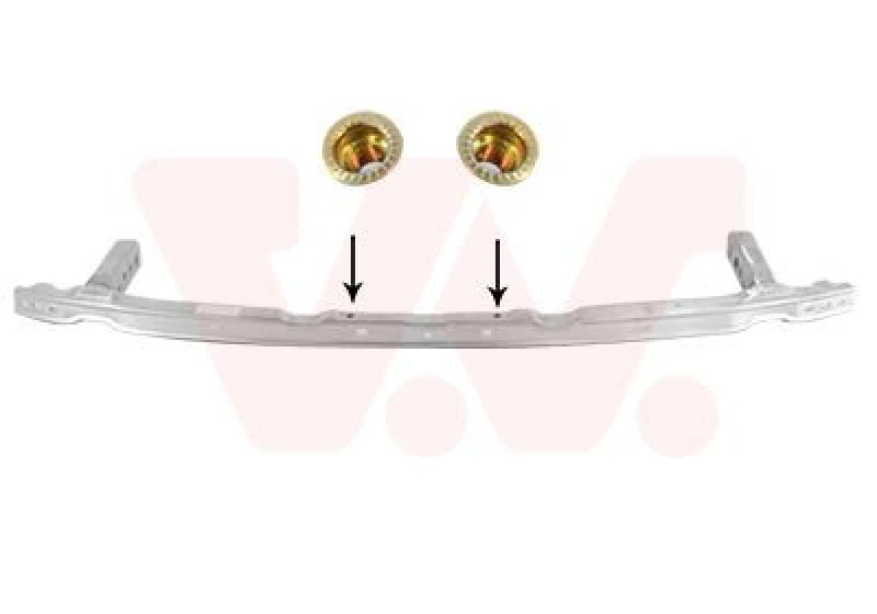 Image of VAN WEZEL Bumper reinforcement VAN WEZEL 0550562