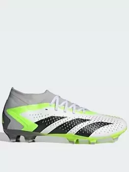 Image of Adidas Mens Predator 20.2 Firm Ground Football Boot, White, Size 11, Men