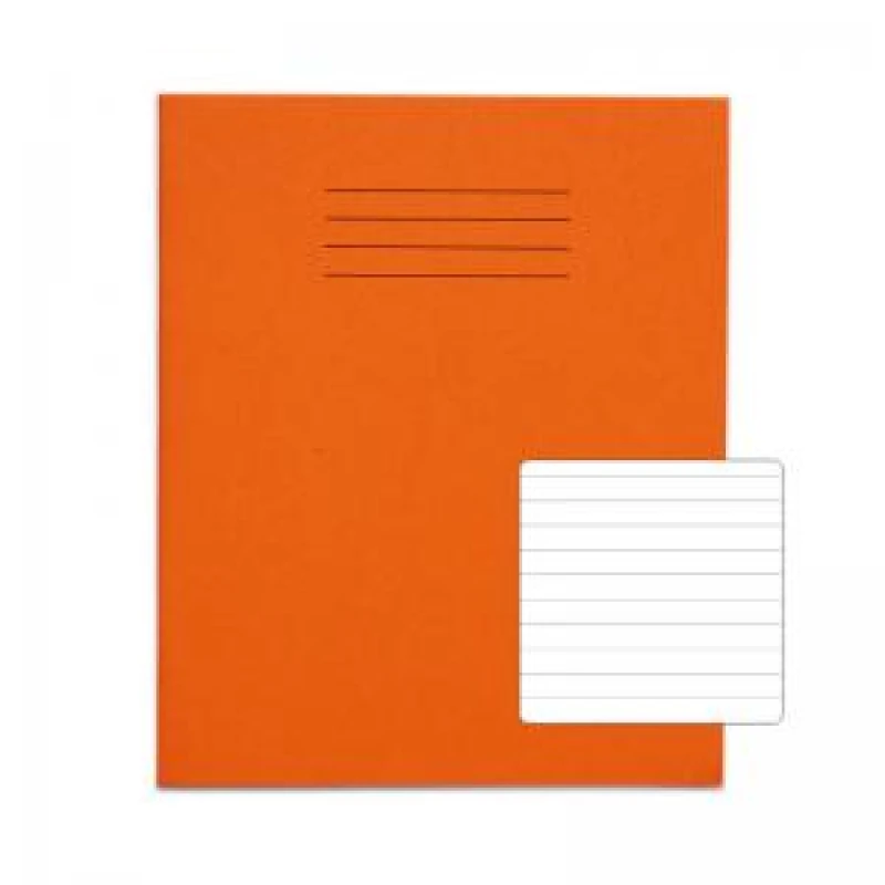 Image of RHINO 8 x 6.5 Exercise Book 48 Page, Orange, F8 (Pack of 100)