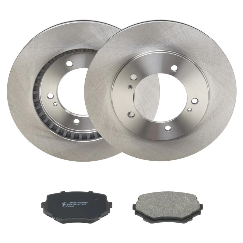 Image of RIDEX 3405B2014 Brake disc and pads set Front Axle, Brake Disc Type: internally vented, with acoustic wear warning Brake Set,disc brakes (3405)