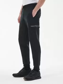 Image of Barbour International Motored Cuffed Joggers - Black, Size XL, Men