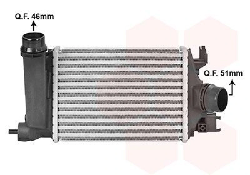 Image of VAN WEZEL Intercooler VAN WEZEL 15014703