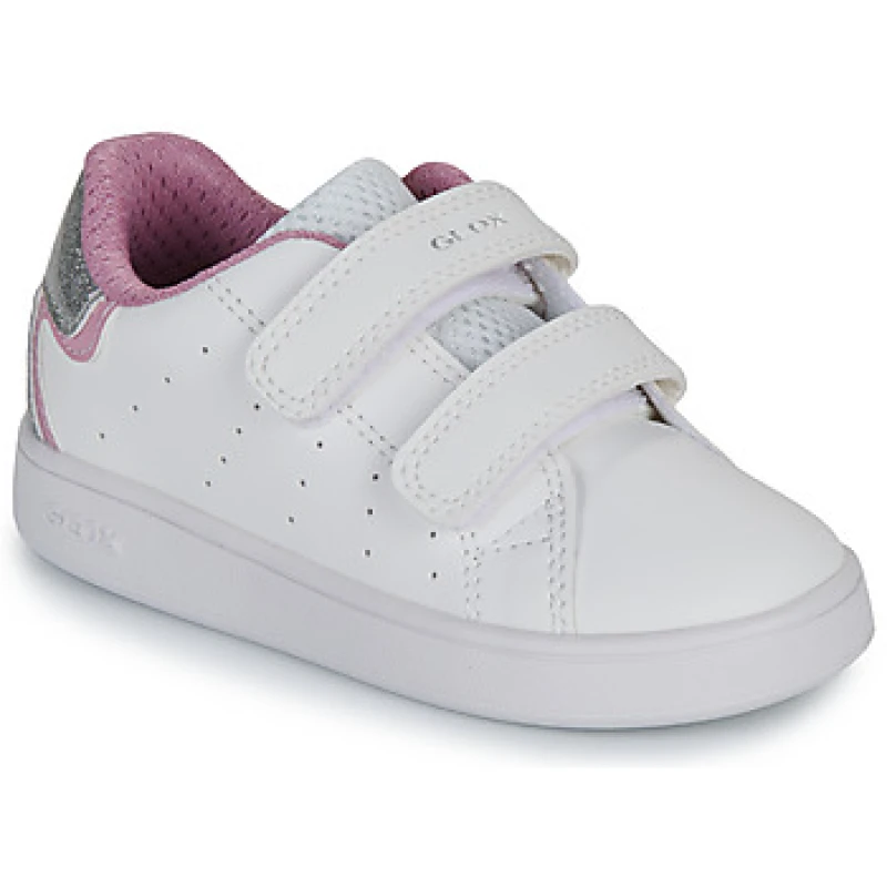 Image of Geox Kids Eclyper Trainers with Touch 'n' Close Fastening White Baby 20 (3.5 to 4);27 (9 to 9.5);26 (8.5);23 (6);22 (5 to 5.5);21 (4.5)