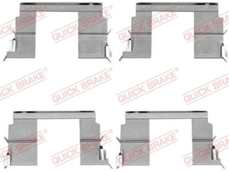 Image of QUICK BRAKE Brake pad fitting kit QUICK BRAKE 109-1783