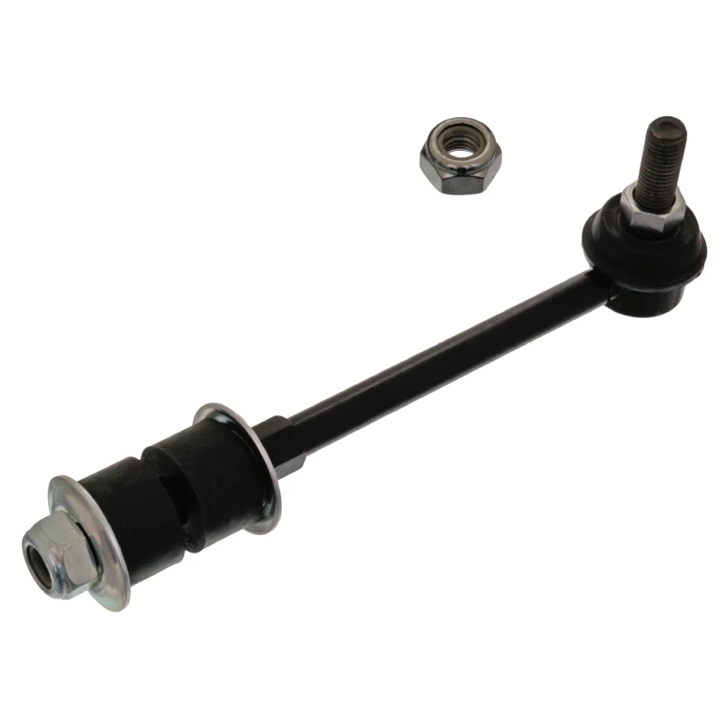 Image of FEBI BILSTEIN 42579 Anti-roll bar link Rear Axle Right, with rubber mounts Steel Link Stabiliser (3229)