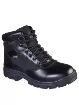 Image of Skechers Safety Wascana Work Boots - Black, Size 10, Men