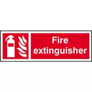 Image of Fire extinguisher - Sign - PVC (300 x 100mm)