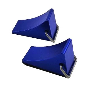 image of Fastrax Wheel Chock Set (2Pc) - Blue