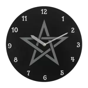 image of 28cm Pentagram MDF Clock