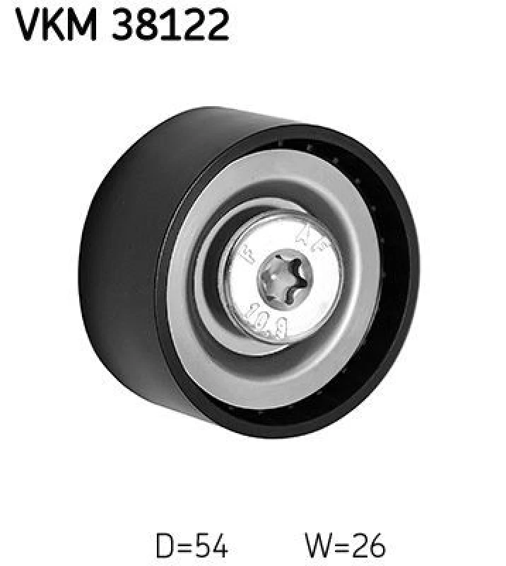 Image of SKF Deflection / guide pulley, V-ribbed belt SKF VKM 38122