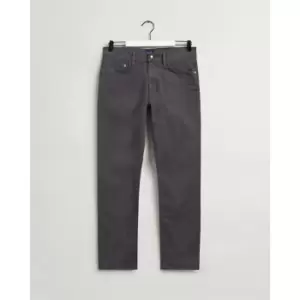 image of GANT Men Arley Regular Fit Desert Jeans (34-30) Grey